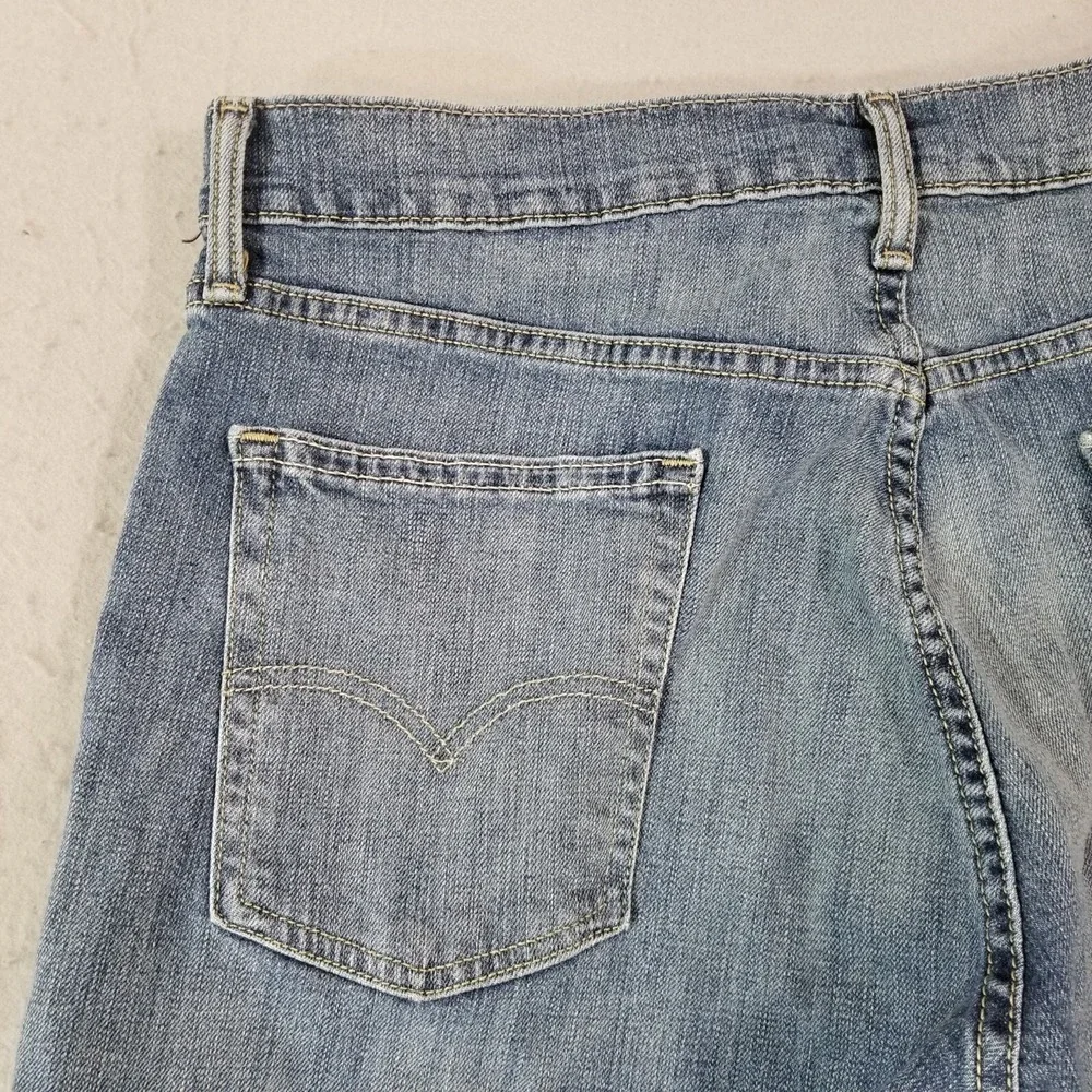 Levi's 514 jeans men's 36 x 30 regular fit straight blue stretch denim pants